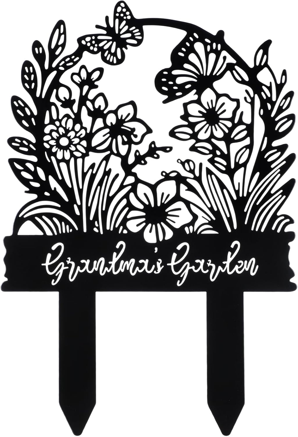 Grandma's Garden Metal Sign Grandma Gardening Tools Valentines Day Gif