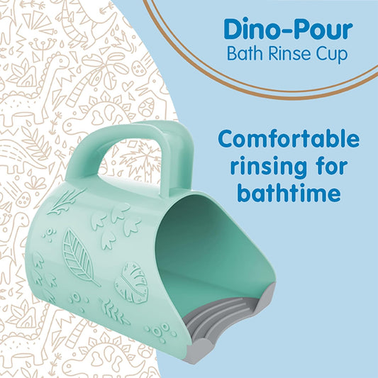 Dr. Brown's CleanUp Dino-Pour Baby Bath Rinse Cup, Tear-Free Rinsing f