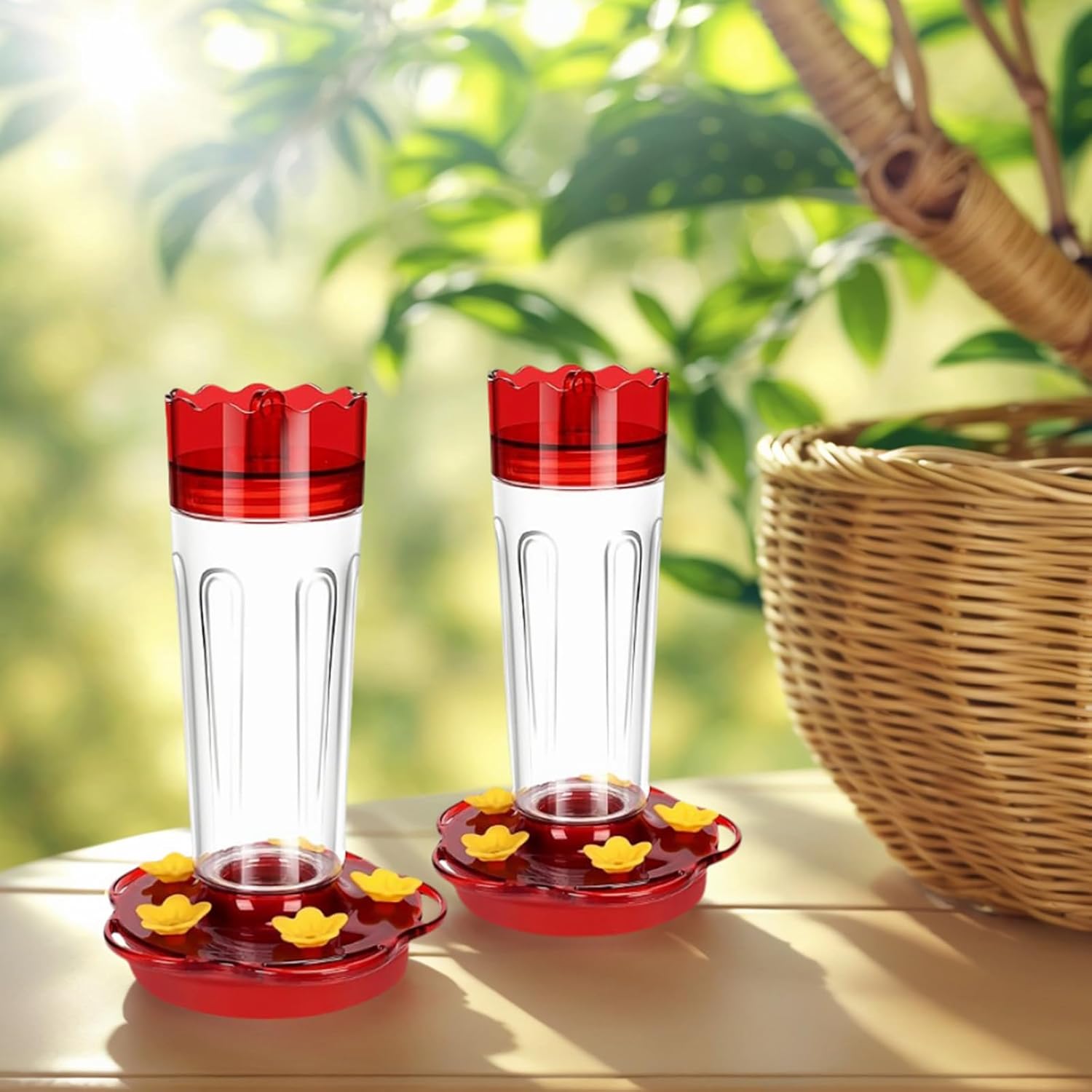 Hummingbird Feeders 15Oz Capacity with 5 Feeding Ports and Perches for