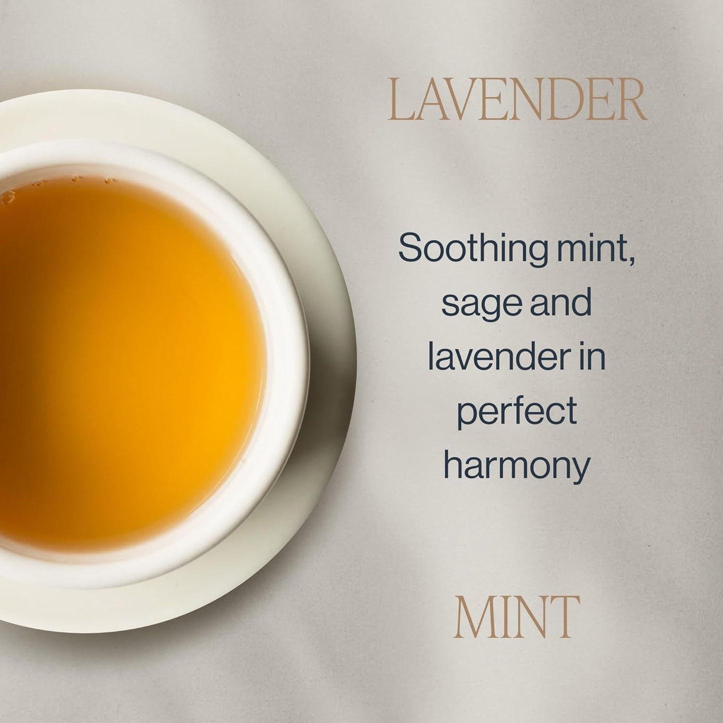 Rishi Tea Lavender Mint Herbal Tea - Organic, Caffeine Free Sachet Bags, Calming Lavender with Peppermint & Sage - 15 Count (Pack of 1)
