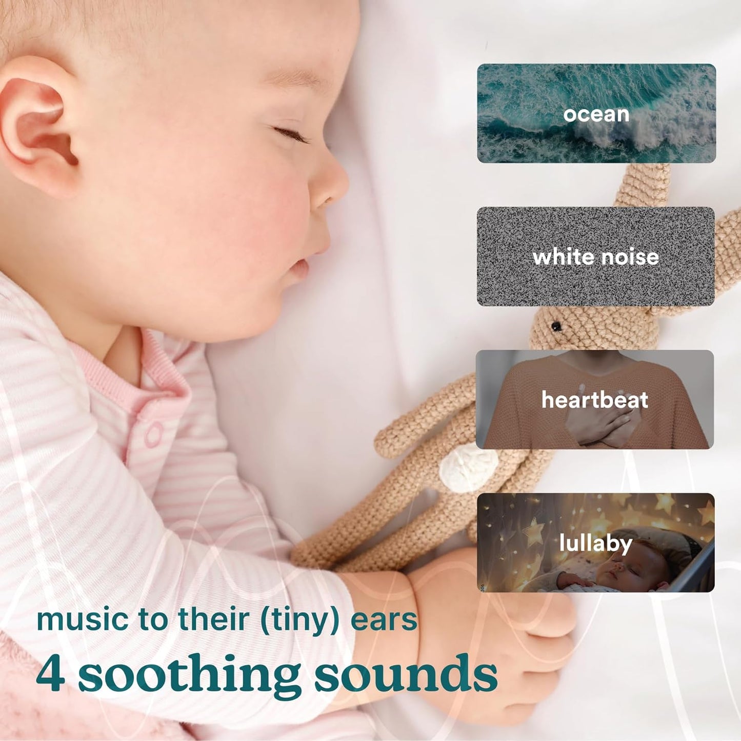 MyBaby Baby Sound Machine - White Noise Sound Machine for Baby, Travel