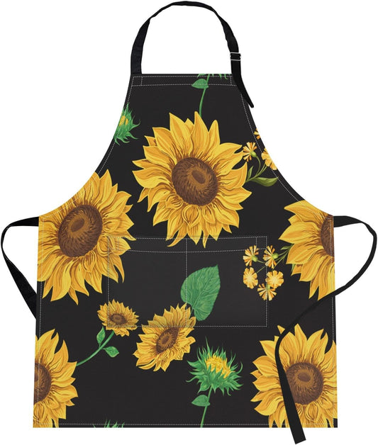Britimes Apron Home Kitchen Cooking Baking Gardening for Women Men wit