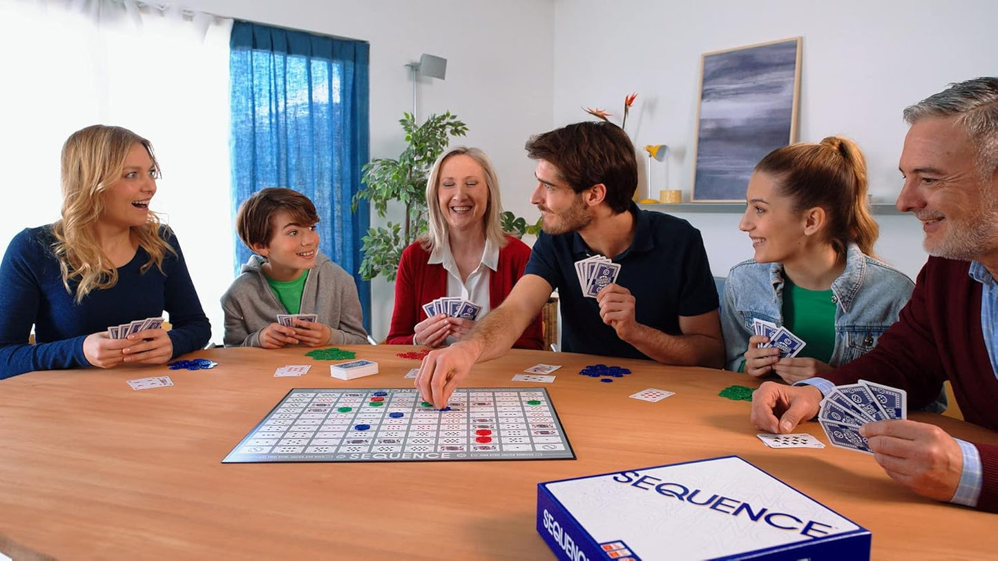 SEQUENCE- Original SEQUENCE Game with Folding Board, Cards and Chips b