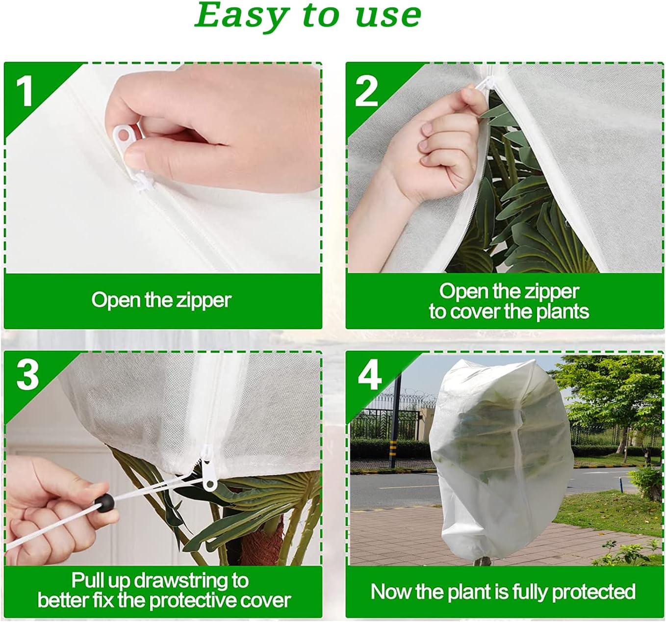 Plant Covers Freeze Protection-70"W x70"H Extra Large Frost Blankets f
