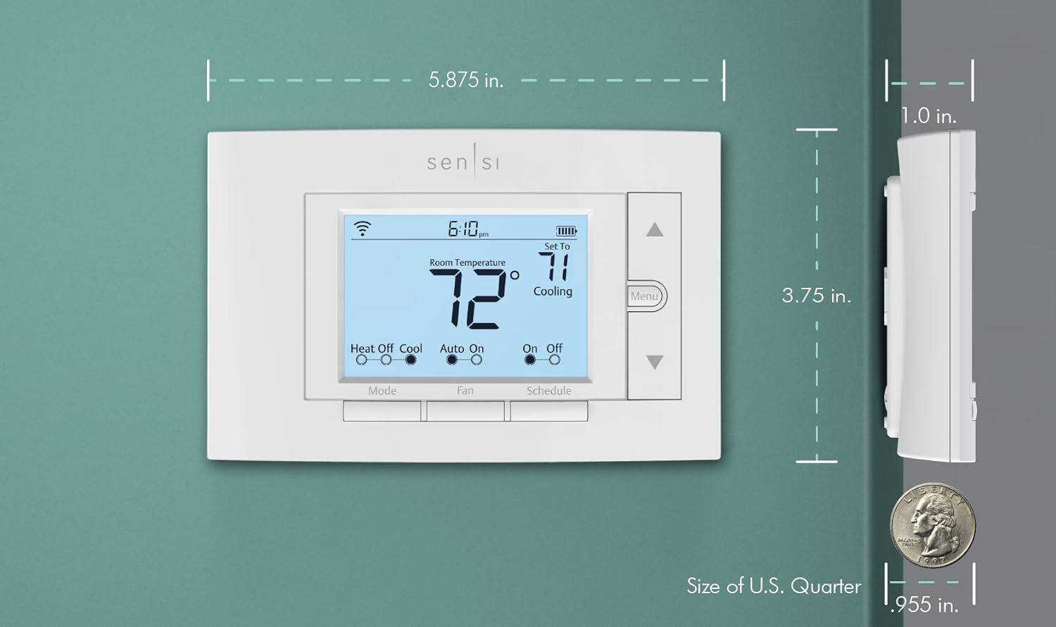 Sensi Smart Thermostat, 100 Years Of Expertise, Wi-Fi, Data Privacy, P