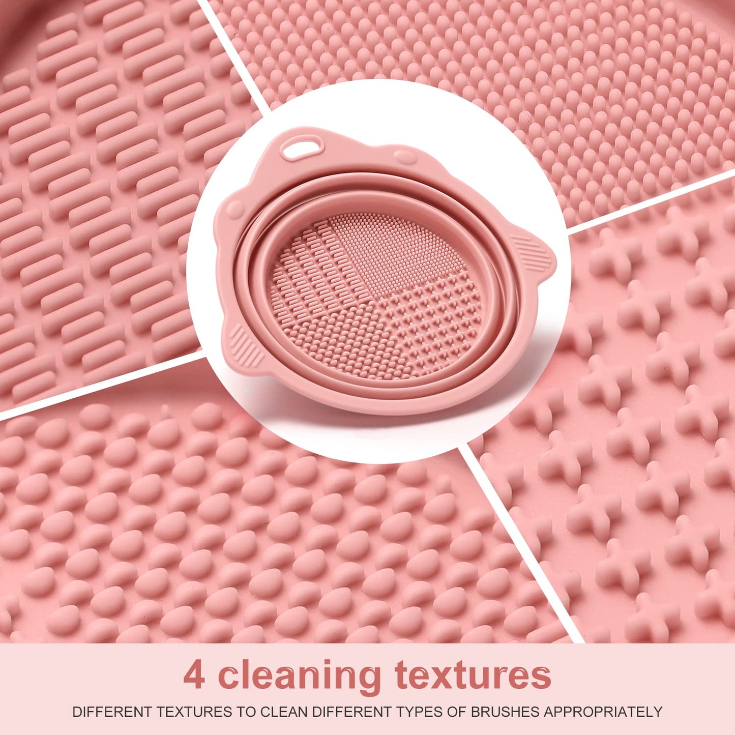 Foldable Silicone Makeup Brush Cleaner Bowl - Etercycle Portable Clean