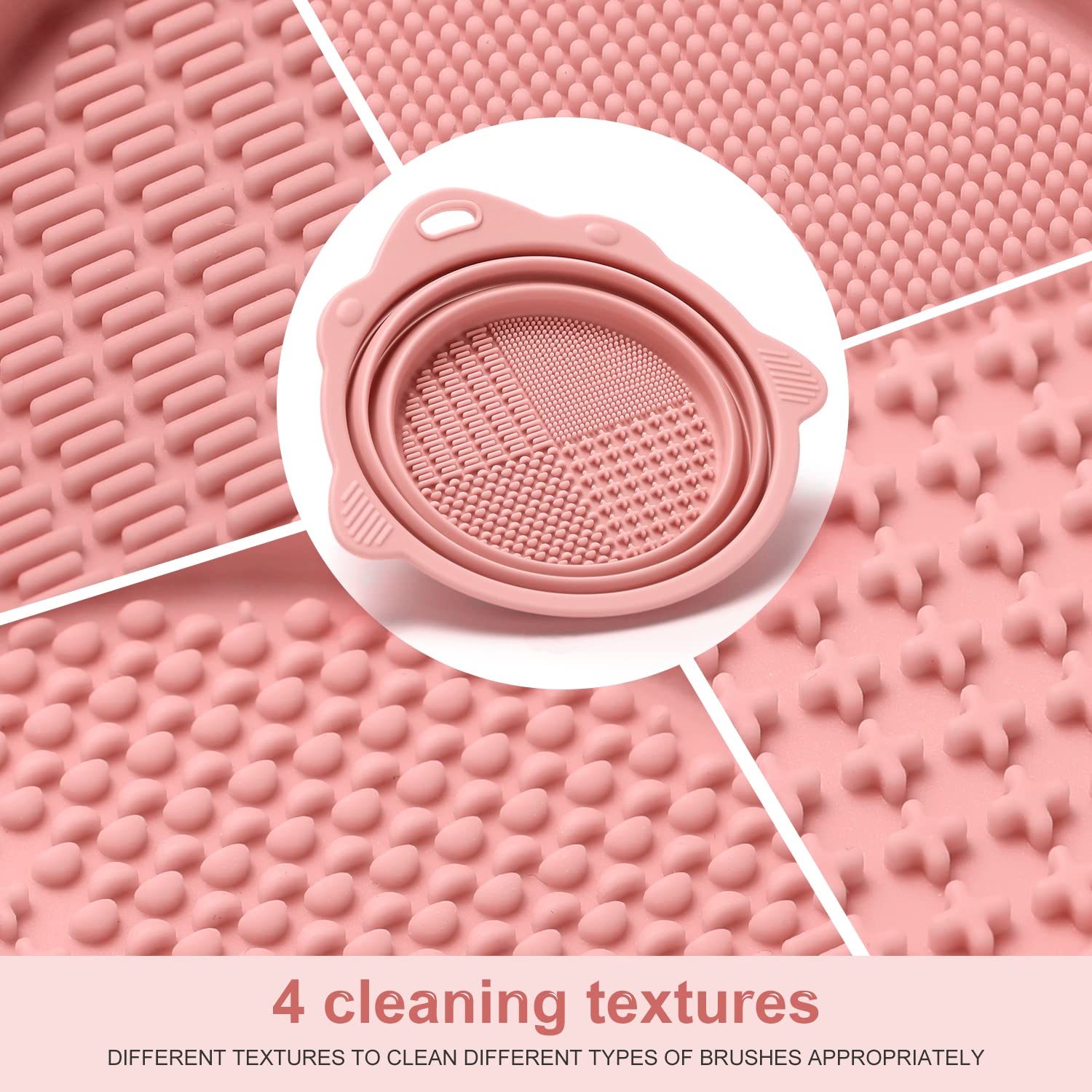 Foldable Silicone Makeup Brush Cleaner Bowl - Etercycle Portable Clean