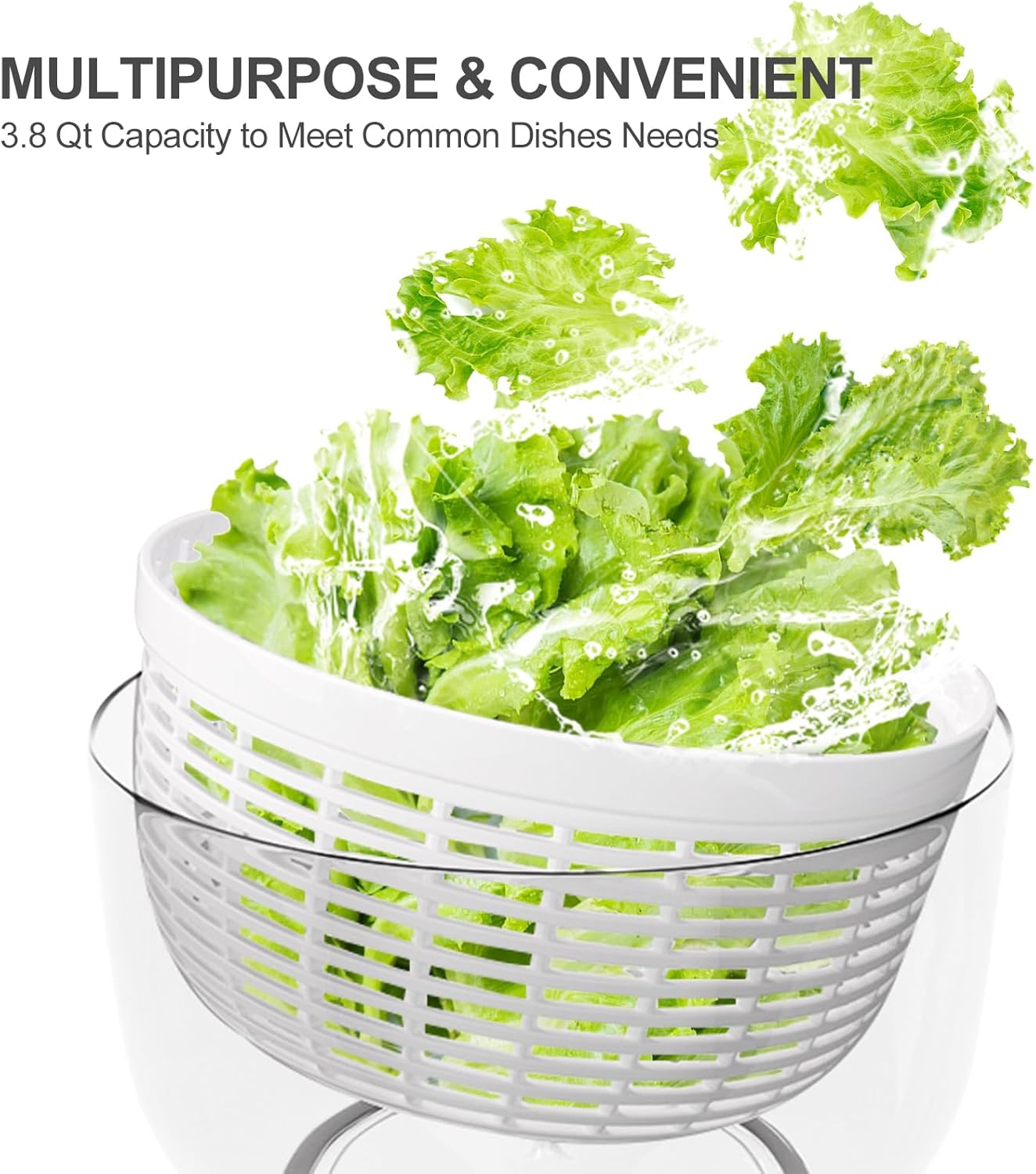 Smile mom Salad Spinner Small Lettuce Spinner Kitchen Gadgets Vegetabl