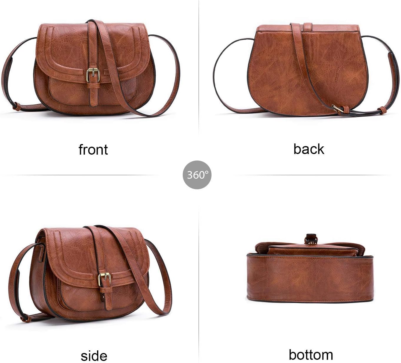 AFKOMST Crossbody Bags for Women,Small Saddle Purse and Boho Cross Bod