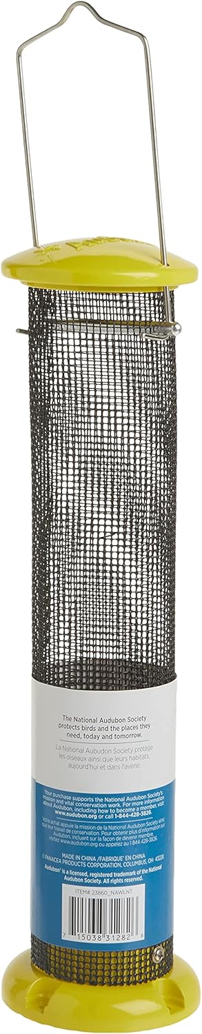 Woodlink NAWLNT Audubon Die Cast Aluminum Finch Screen Tube Wild Bird Feeder, 13-Inch,beige