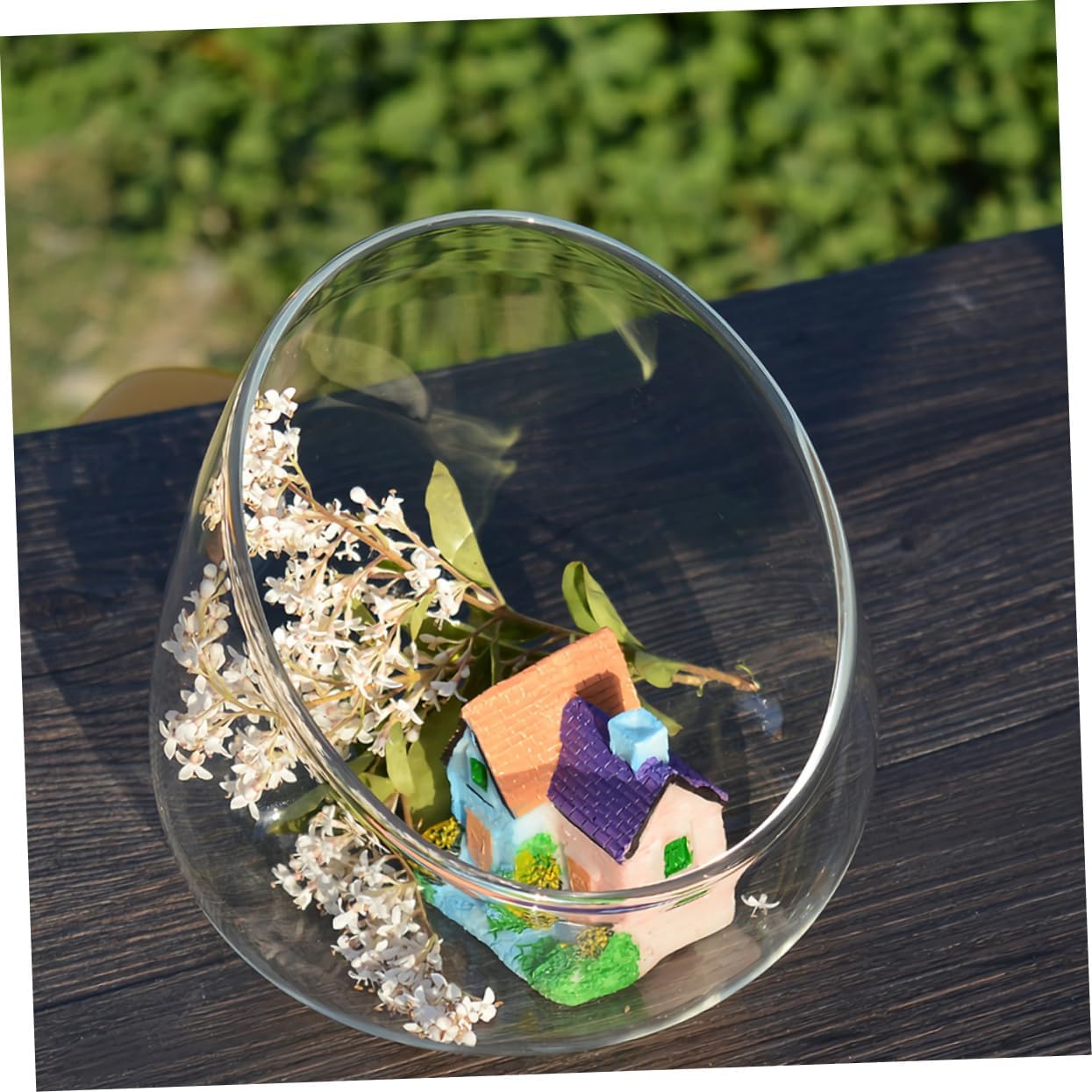3Pcs Cut Glass Micro Landscape Bottle Elegant Terrarium for Succulents