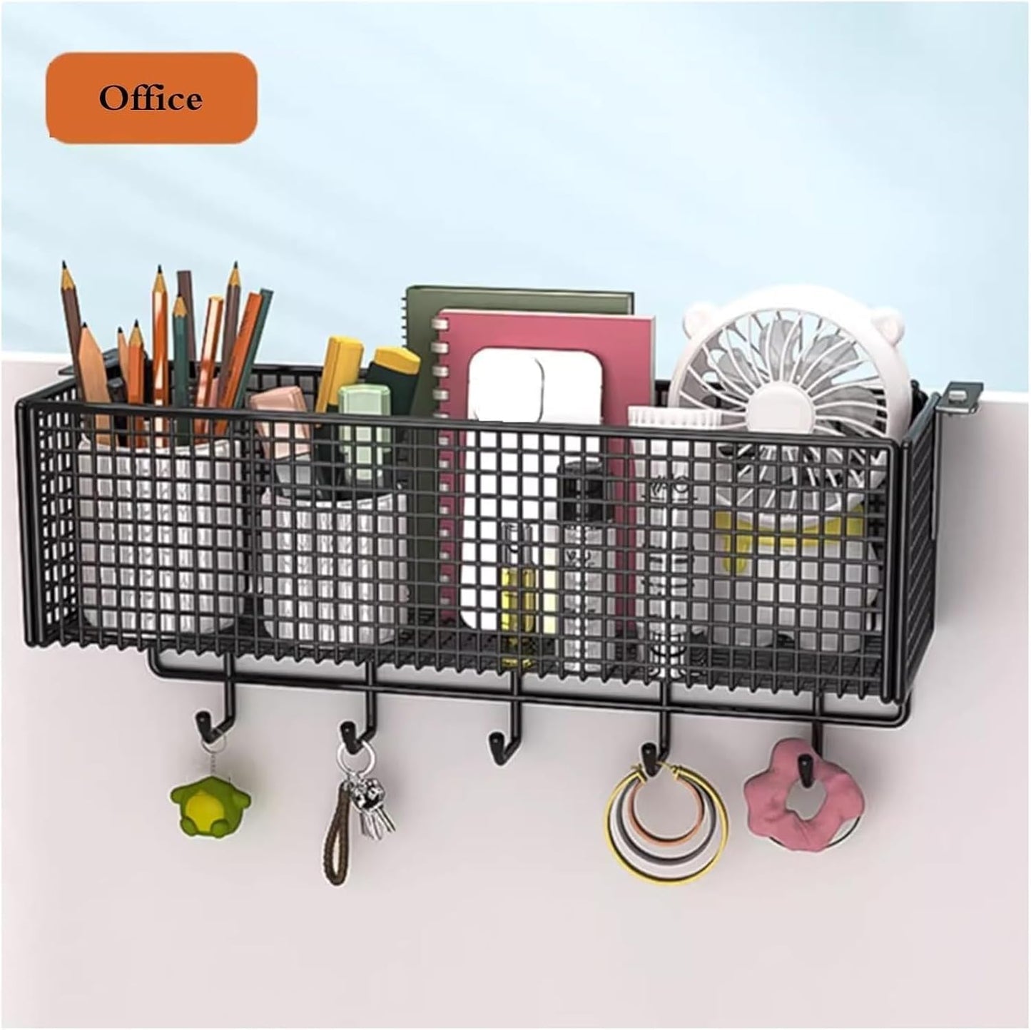 Black Railing Planter - Versatile Fence Planters & Balcony Window Sill Flower Stand, Indoor/Outdoor Garden Shelf for Potted Plants & Herbs, Space-Saving Design