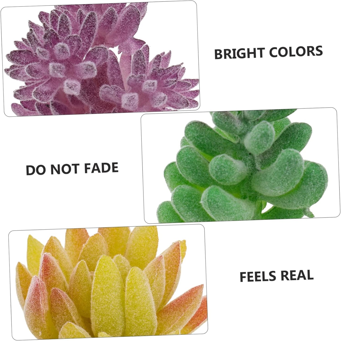 BESTOYARD 18pcs Simulated Succulents Miniature Succulent Planters Plas