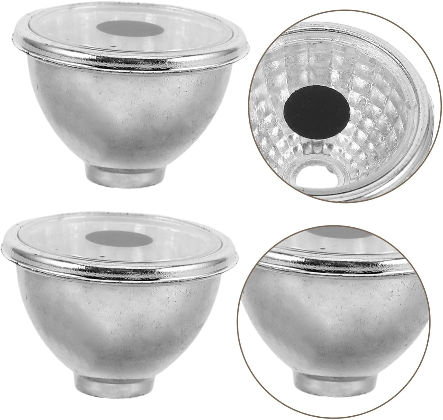 ibasenice Diy Small Spotlight Lamp Shade 0.98 Inch Plastic Replacement Cover for Outdoor Figurine Lights Solar Animal Eyes Garden Yard Decor 100 Pack