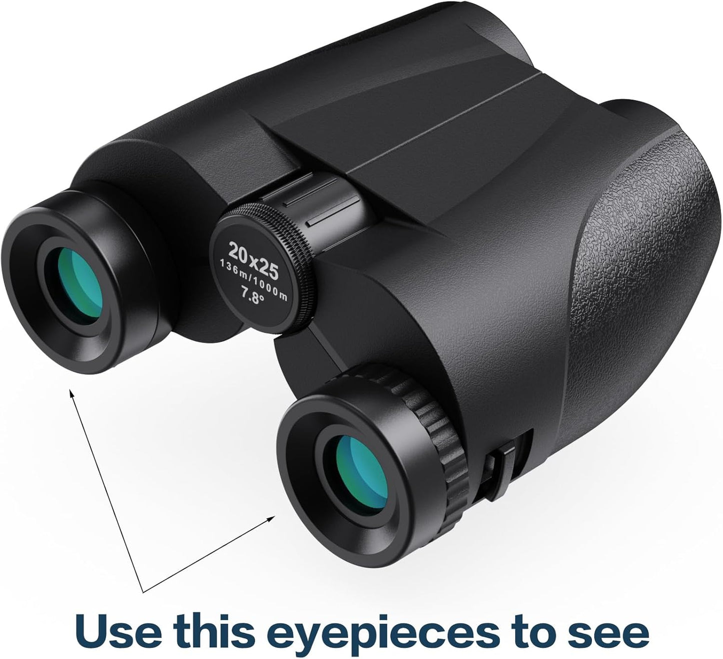 Binoculars for Adults and Kids, 20x25 Compact High Power Binoculars with Low Light Vision for Bird Watching, Large Eyepiece Waterproof Outdoor Hunting, Travel, Sightseeing