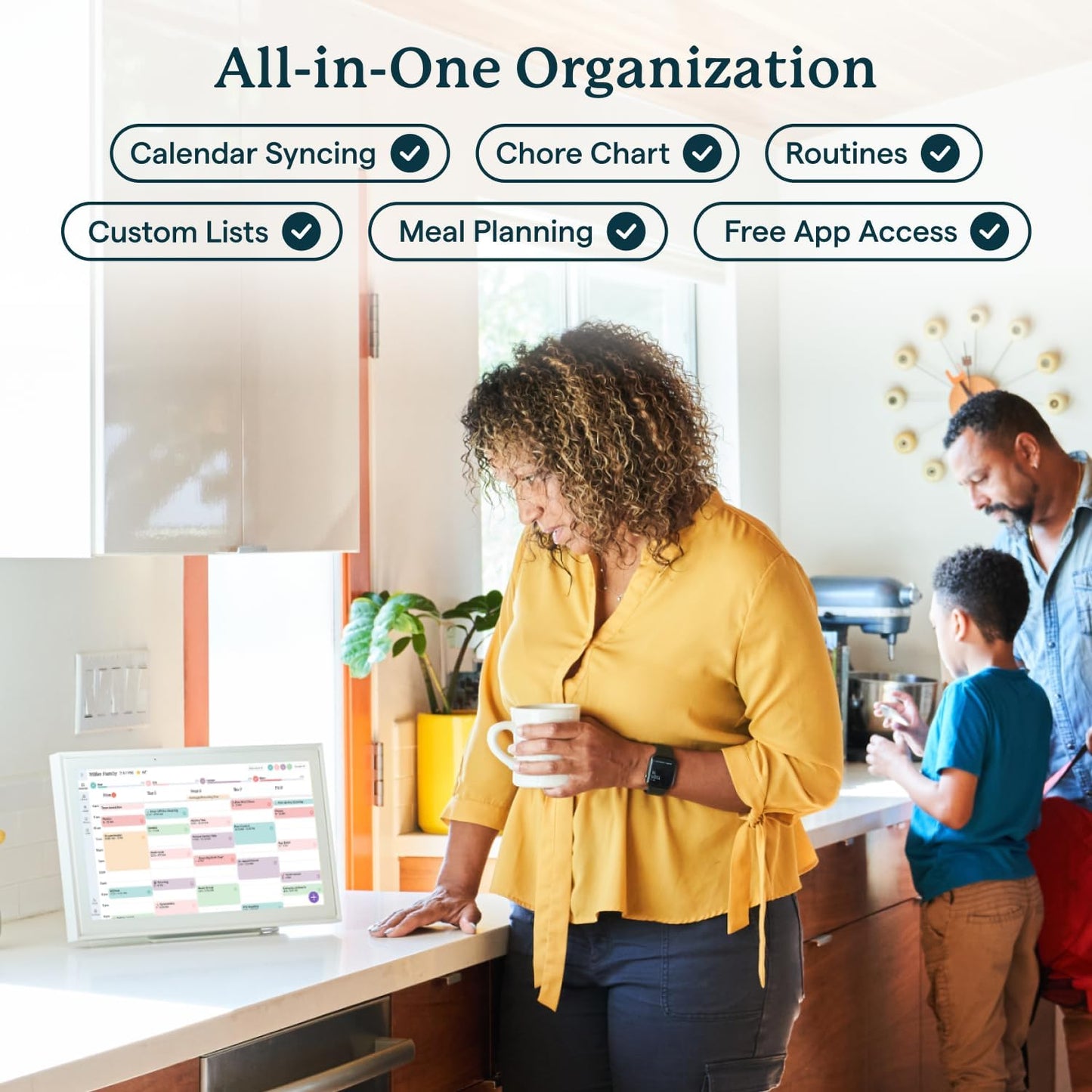 Skylight Calendar: 15-inch Wall Planner Digital Calendar & Chore Chart