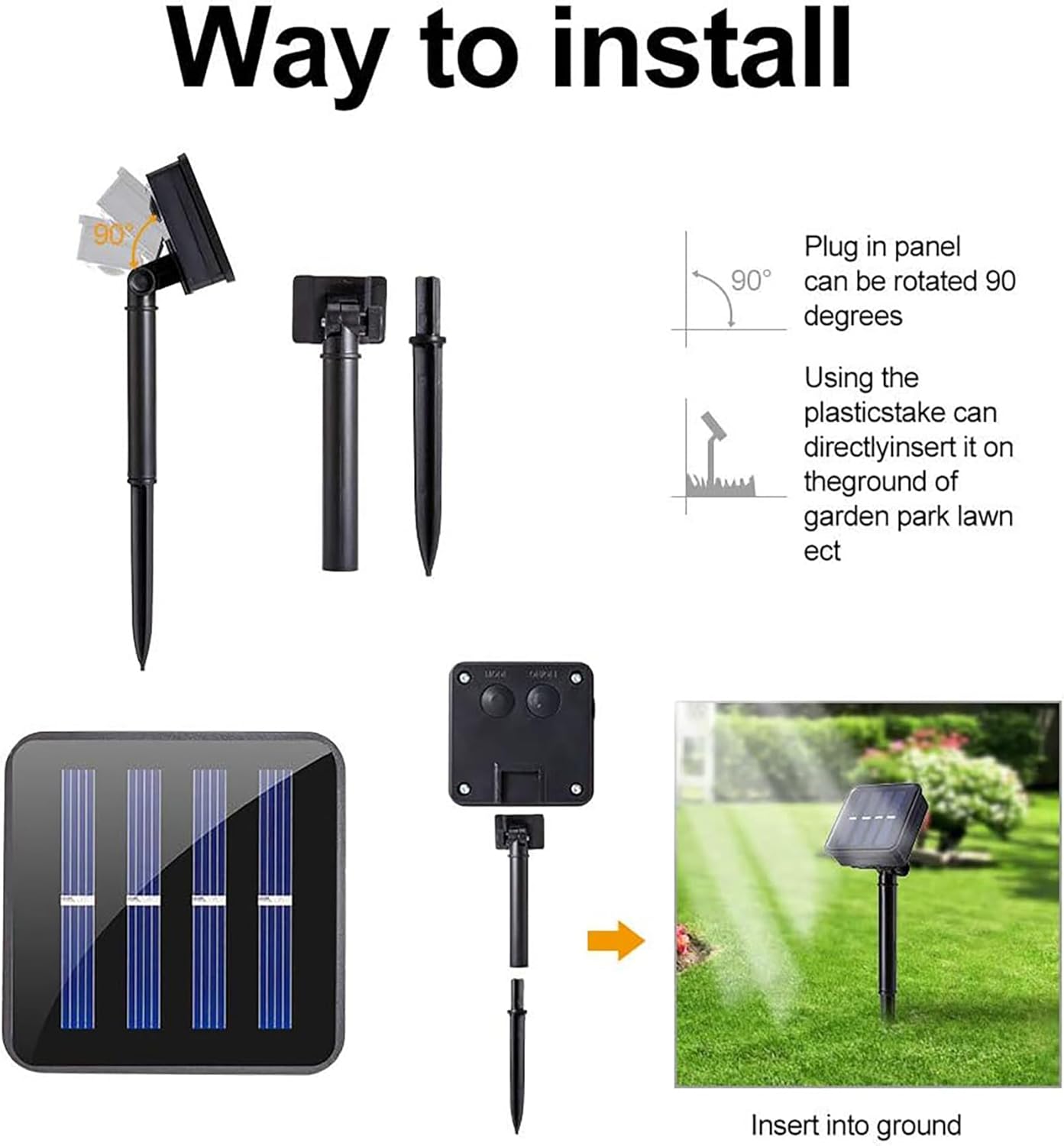 Solar LED Light Strip Outdoor Tape Rope Lights Waterproof 10ft Garden Path Decorative Lighting with 8 Modes for Outside, Wrap, Party, Stair, Step, Gazebo, Yard, Wedding, 2 Pack