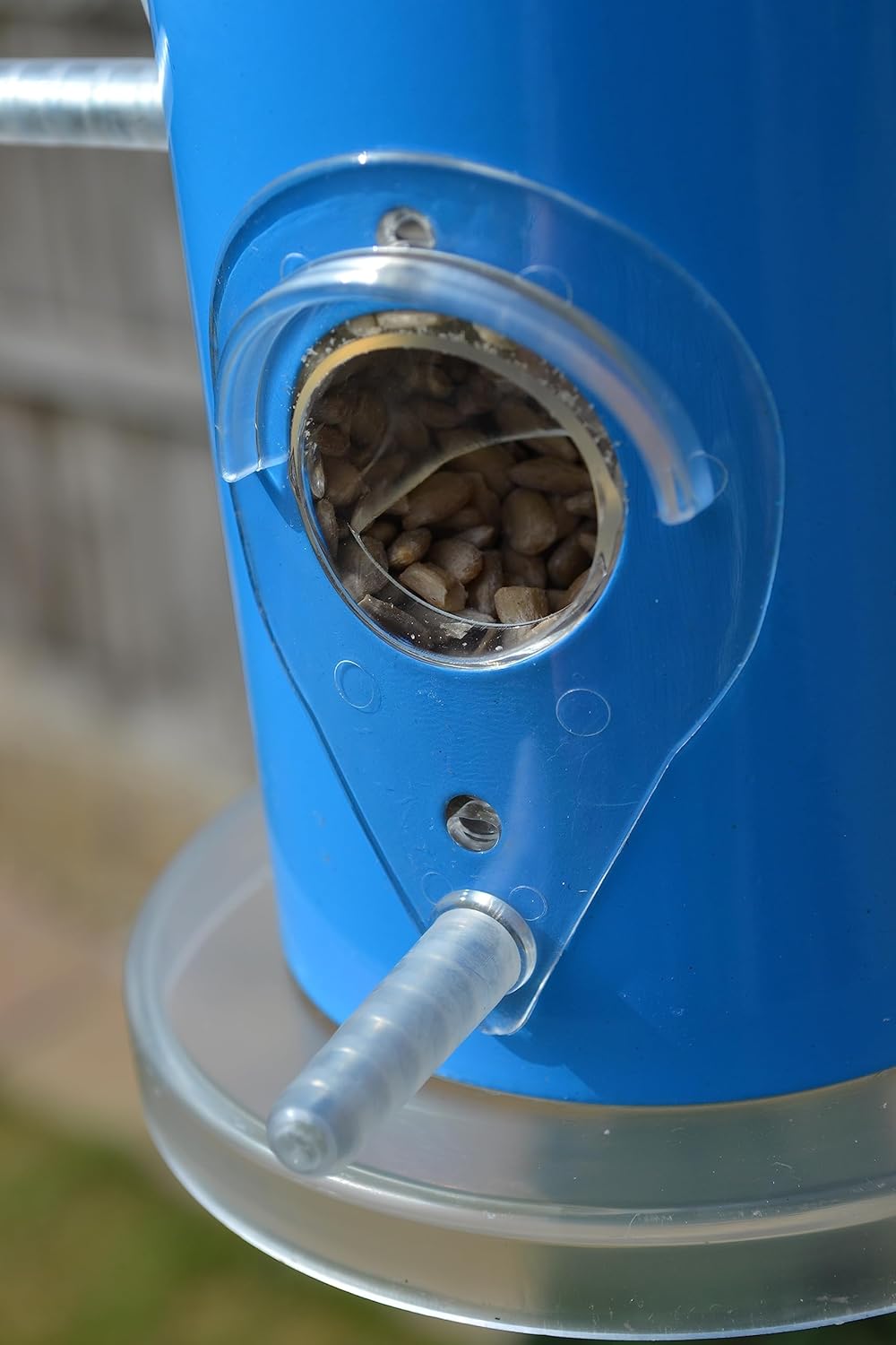 Supa Rutland Wild Bird Seed Feeders, Suitable for Seed and Sunflower Hearts, 4 Port Feeder, Finished in Summer Blue.