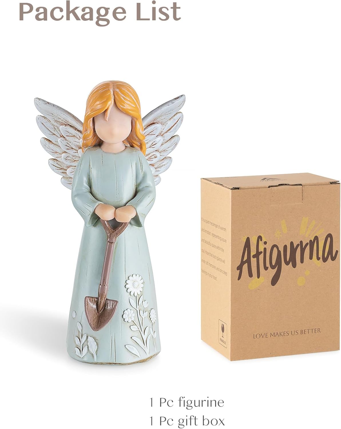 Gardening Gifts for Women: Gifts for Gardeners Woman - Garden Angel Figurine Gifts for Plant Lover - Gardening Angel Decor Gifts for Best Friends Grandma Mom Sister Christmas Birthday