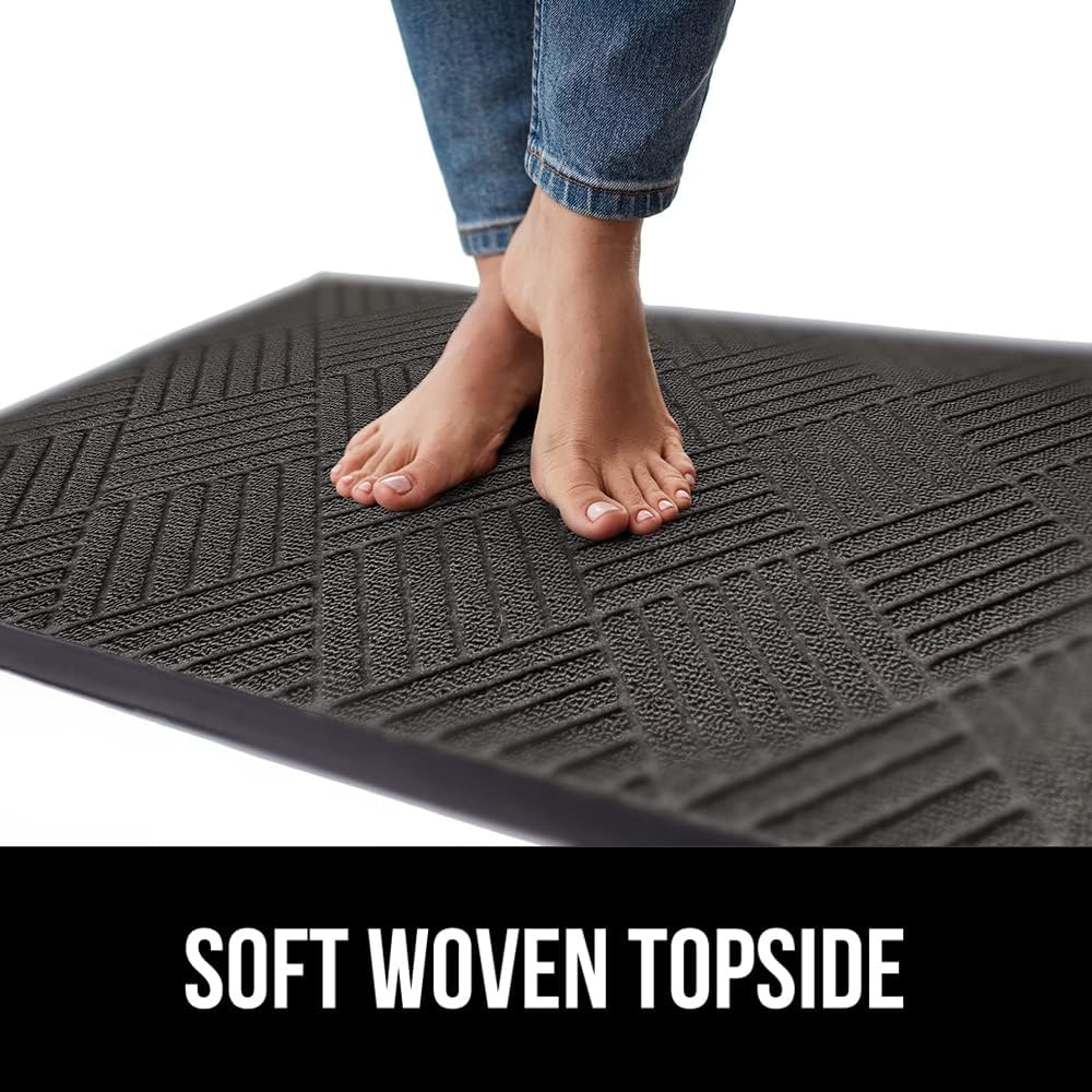 GORILLA GRIP 100% Waterproof All-Season WeatherMAX Doormat US Designed