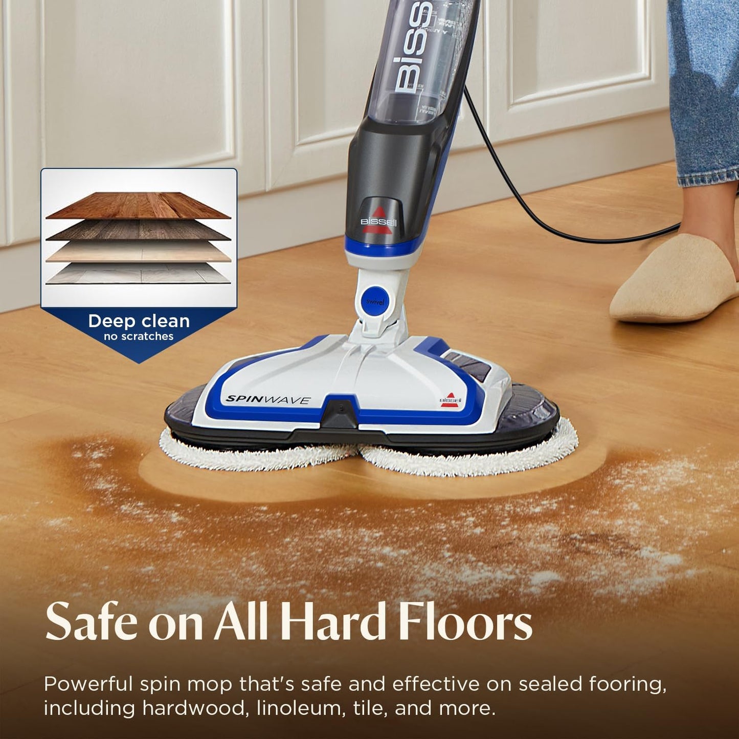 Bissell® SpinWave Hard Floor Expert Corded Spin Mop Cleaner with Washa