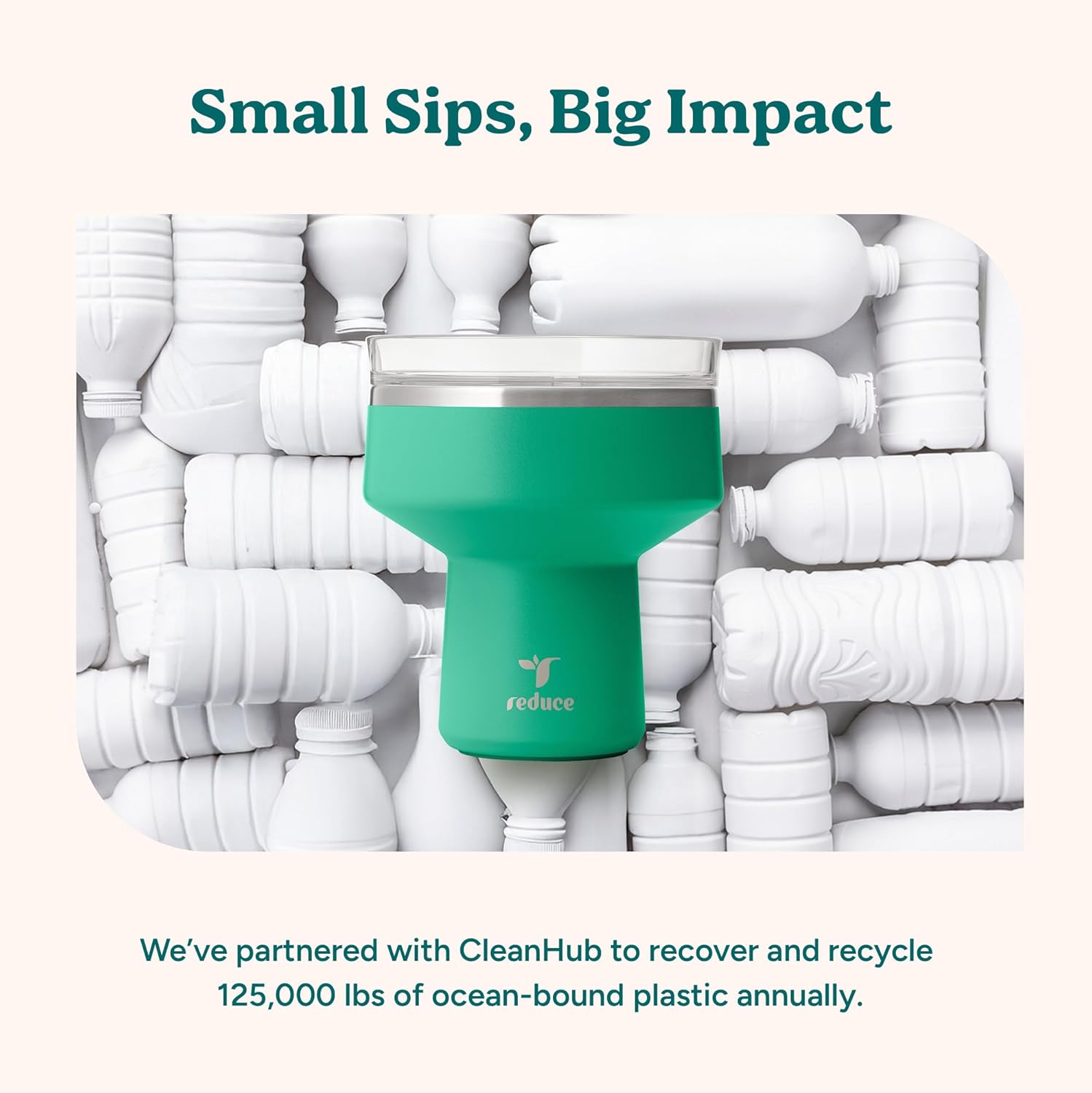 REDUCE Saltini 16 oz Cocktail Tumbler - Insulated Margarita Tumbler wi