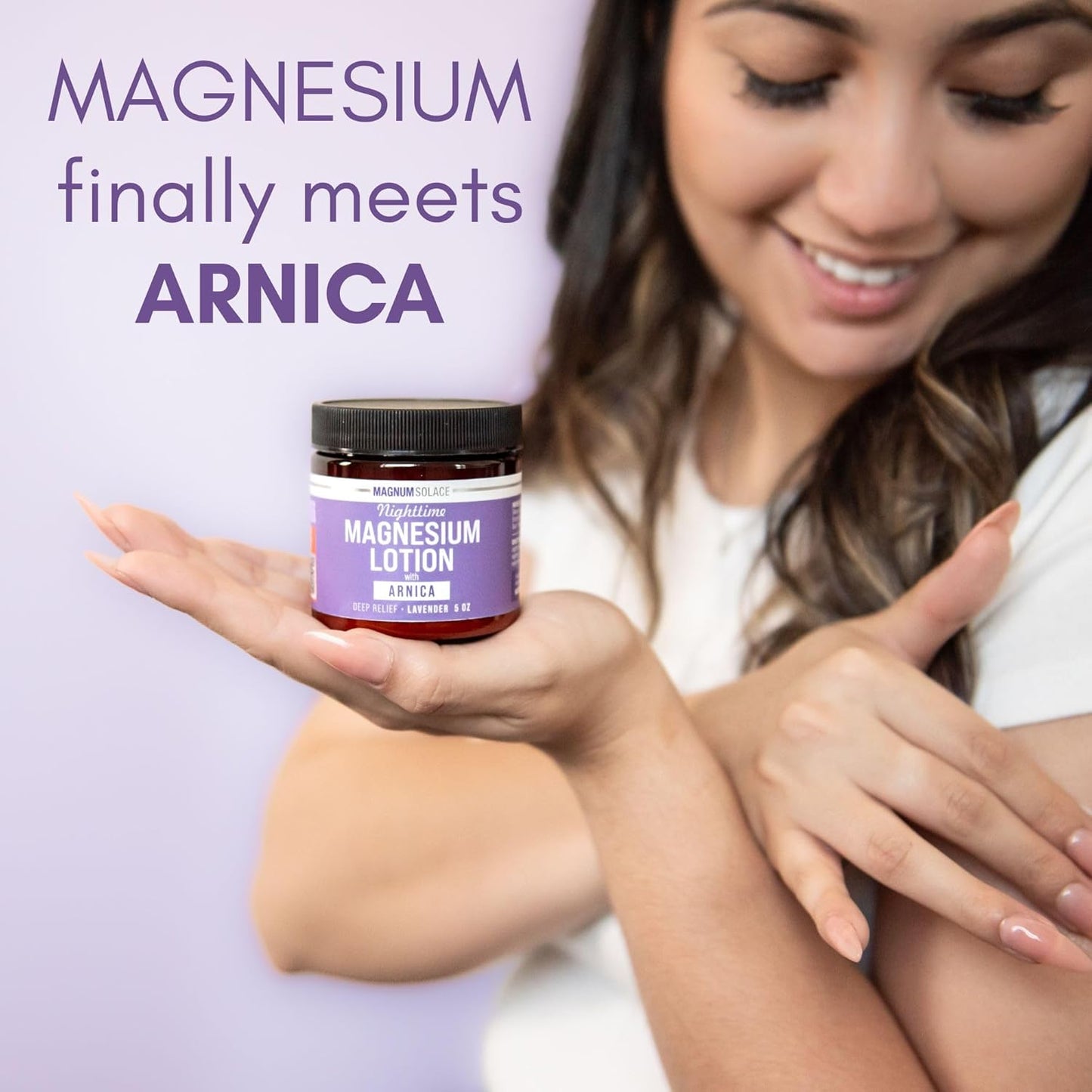 Magnum Solace Nighttime Magnesium Lotion with Arnica – Highly Concentr
