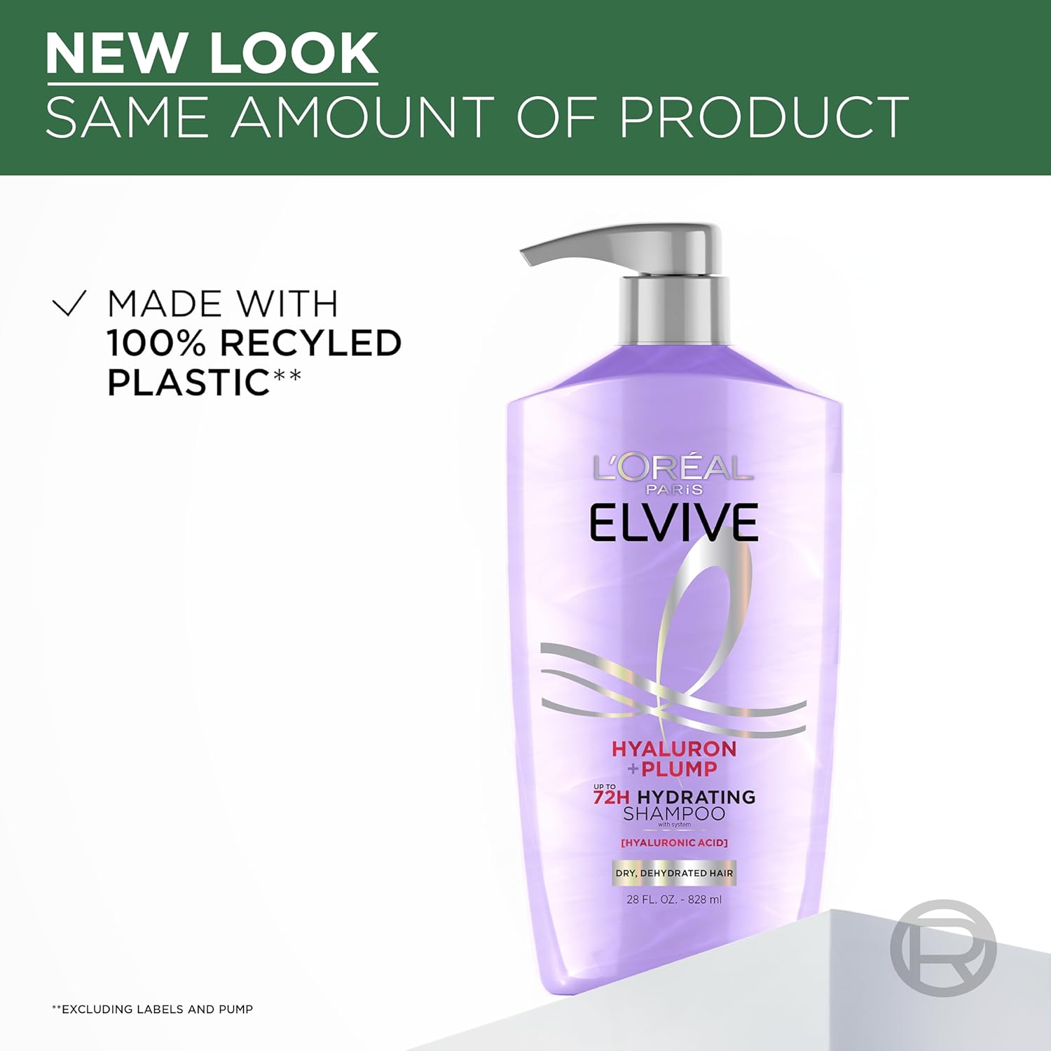 L'Oreal Paris Elvive Hyaluron Plump Shampoo and Conditioner Set for De