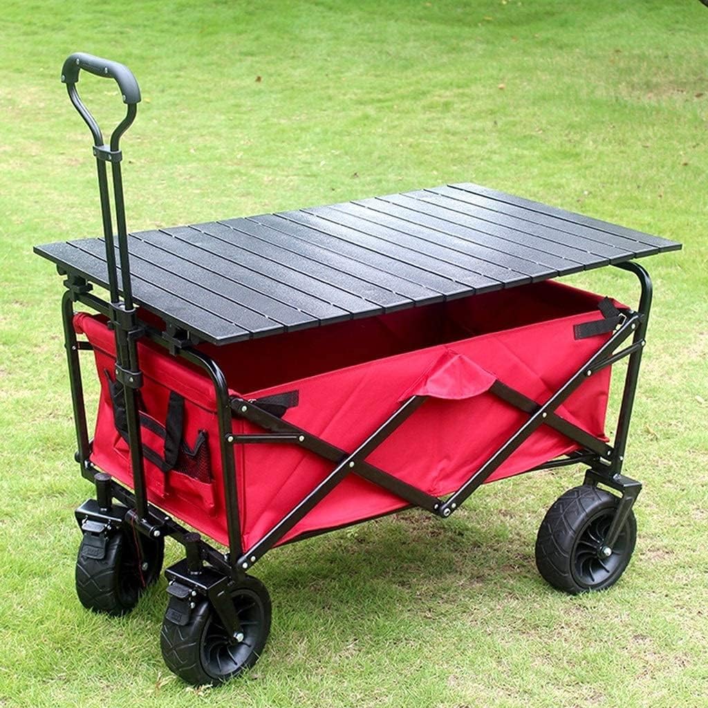 Portable Camping Cart,Outdoor Folding Utility Wagon Outdoor Pull Wagon