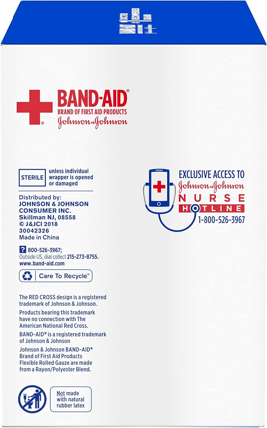 Band-Aid Brand of First Aid Products Flexible Rolled Gauze Dressing fo