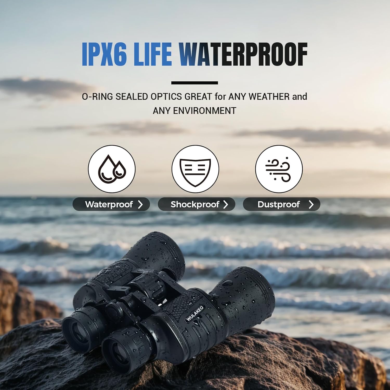 30x50 High Powered Binoculars for Adults, Waterproof Compact Binocular
