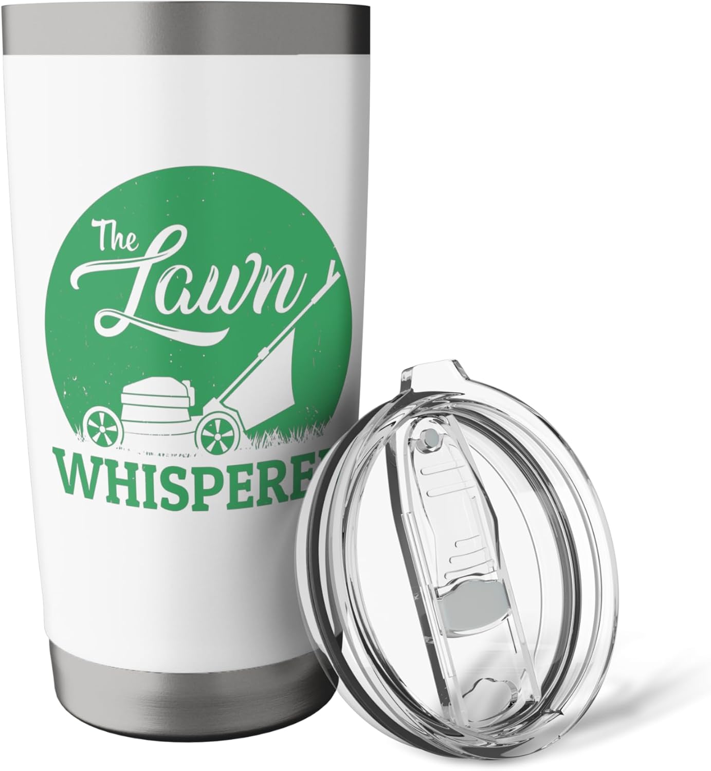 Lawn Whisperer Funny Gardener Lawn Mower Gag Outfit Stainless Steel Insulated Tumbler