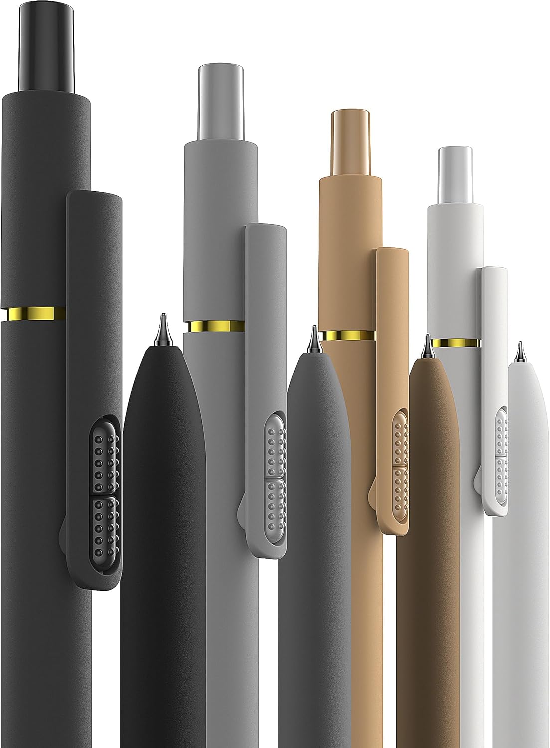 8 Pcs Gel Pens - 0.7mm Fine Point Smooth Writing Black Ink, Quick-Dry 