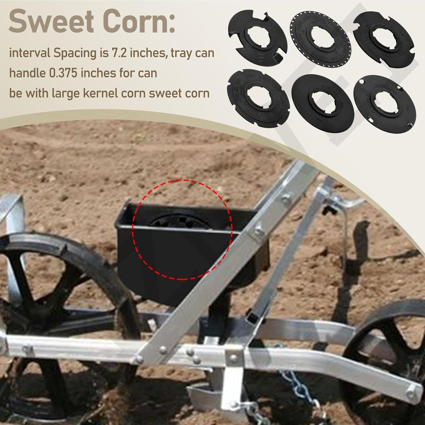 60009 60010 Optional Seed Plate 12 Set for EarthWay 10001 1001-B Garde