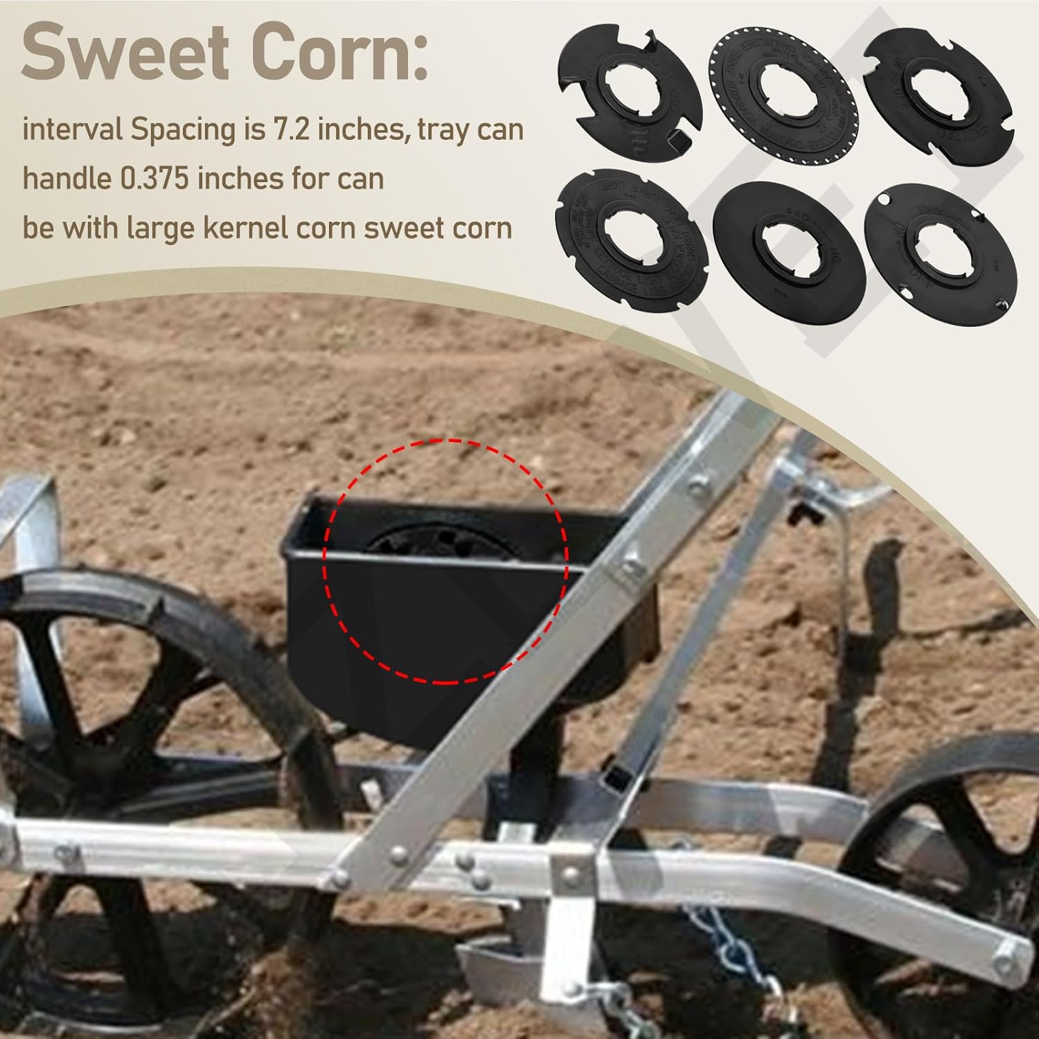 60009 60010 Optional Seed Plate 12 Set for EarthWay 10001 1001-B Garde