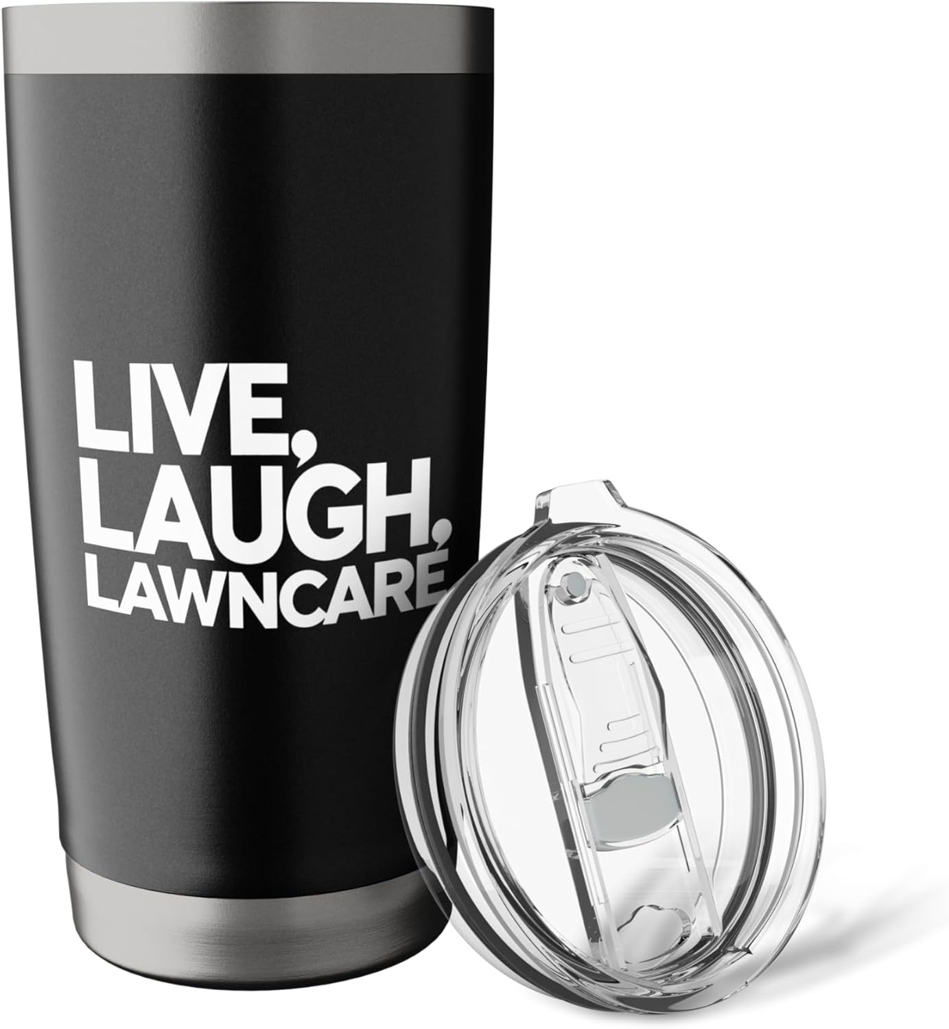 Live Laugh Lawncare - Funny Dad Lawn, Lawn Care, Lawnmower Stainless Steel Insulated Tumbler