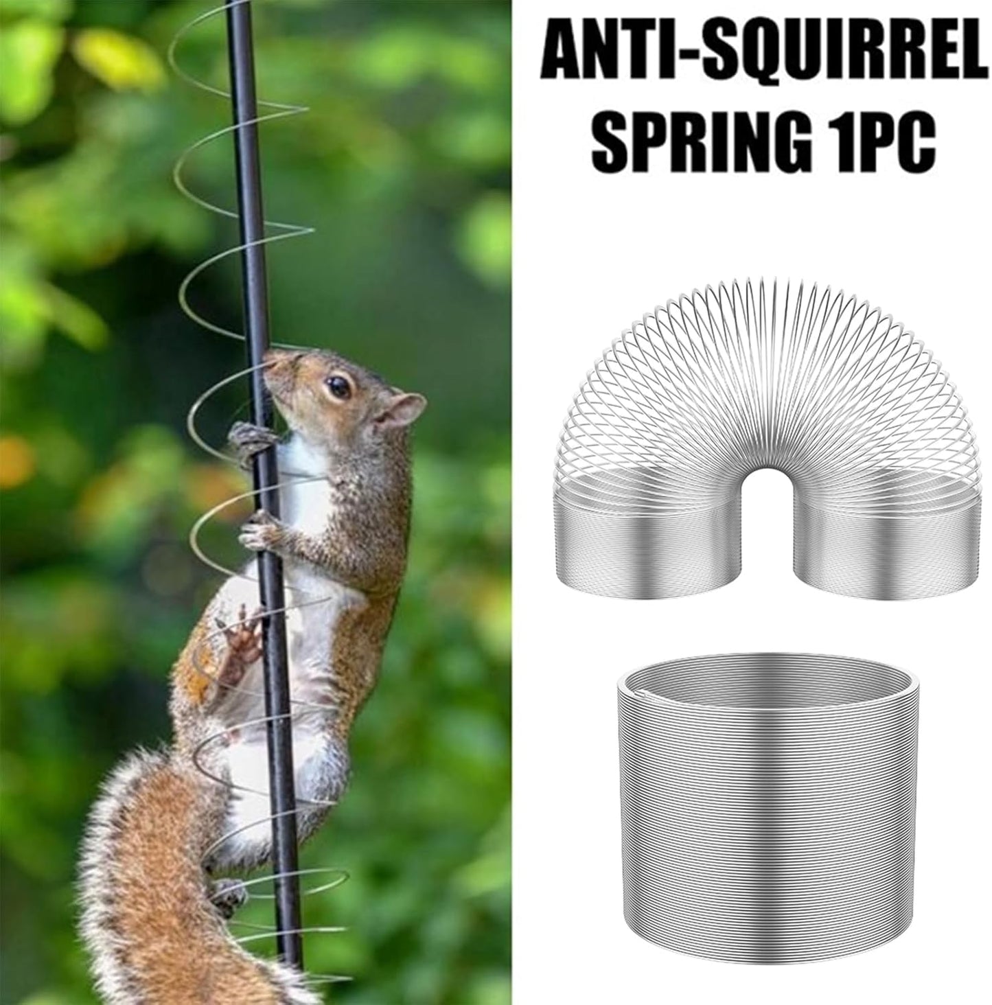 Squirrel Proof Spring Device, Metal Squirrel Baffle Barrier Type Coil,