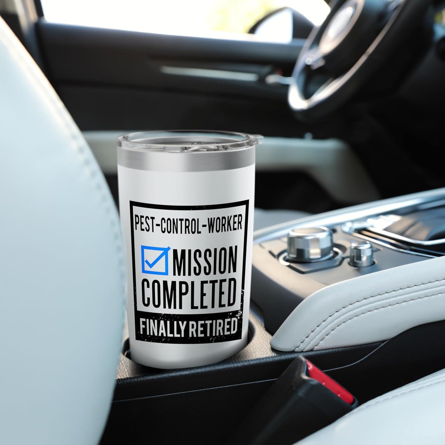 Retirement gift idea Retired Pest-Control-Worker Stainless Steel Insulated Tumbler