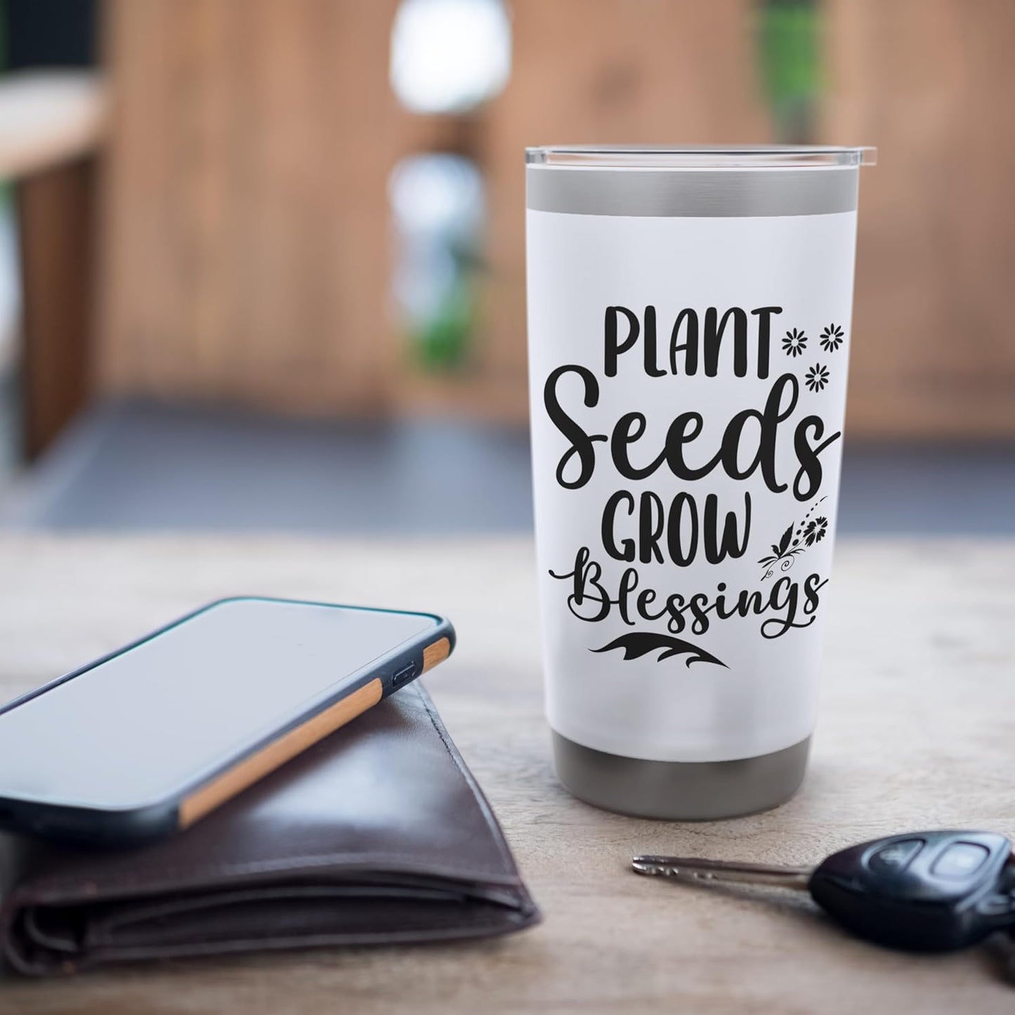 Fun Quote Gardeners Plant Seeds Grow Blessings The Garden Stainless Steel Insulated Tumbler