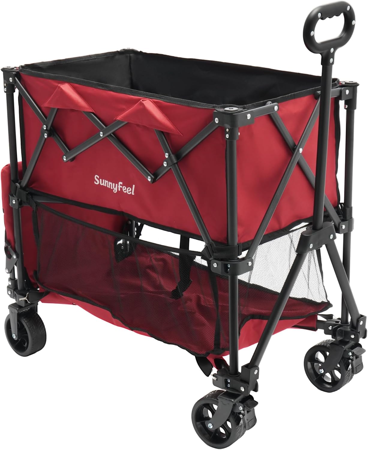 SUNNYFEEL Lightweight 47''L Double Decker Wagon for Sport, 270L Collap