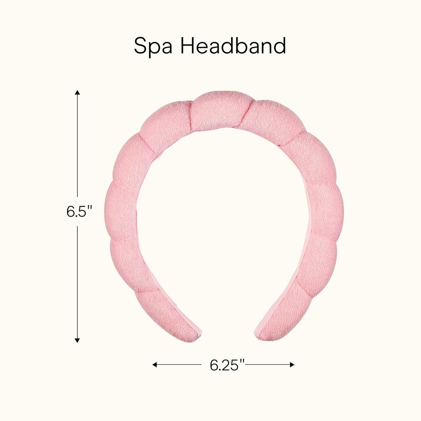 Conair Spa Makeup and Face Washing Headband, Pink Bubble Design, 1 Cou