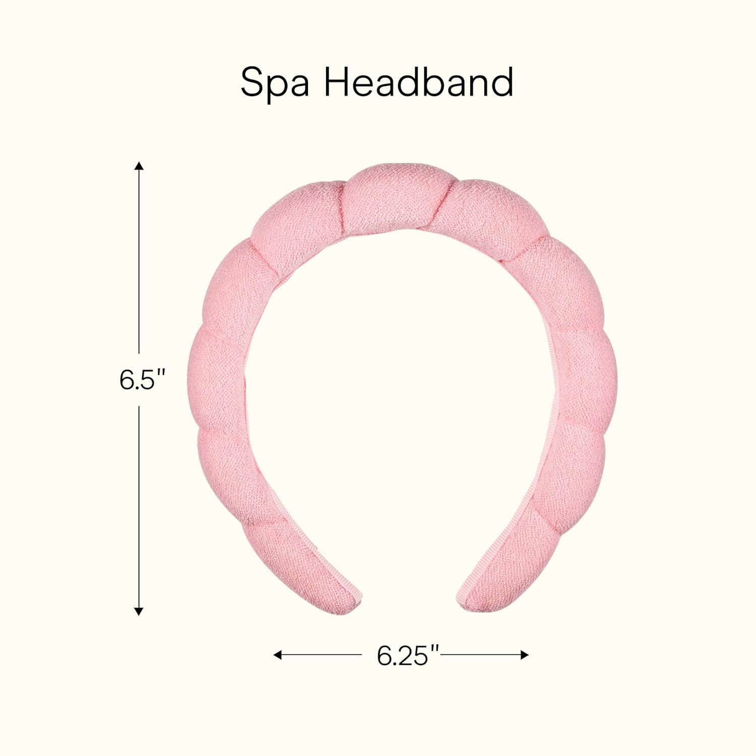 Conair Spa Makeup and Face Washing Headband, Pink Bubble Design, 1 Cou