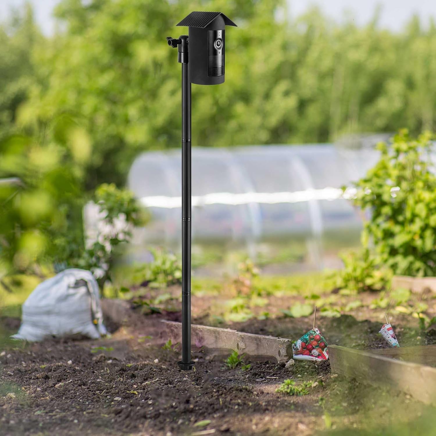 Aobelieve Ground Stake Mount Stand with Silicone Birdhouse Cover Skin 