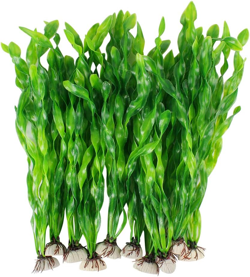 MyLifeUNIT Artificial Seaweed Water Plants for Aquarium, Plastic Fish 