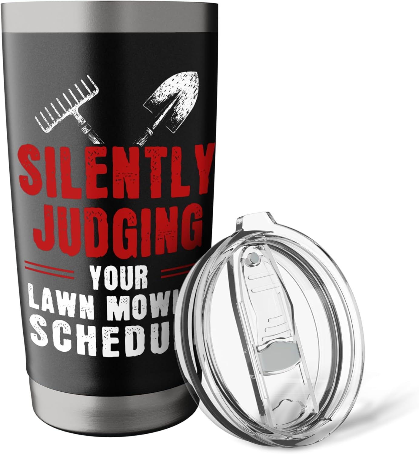 Silently Judging Your Lawn Schedule Landscaper Stainless Steel Insulated Tumbler