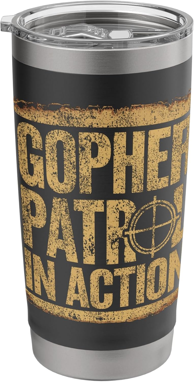 Pest Control Gopher Hunter Landscaper Gophers Stainless Steel Insulated Tumbler