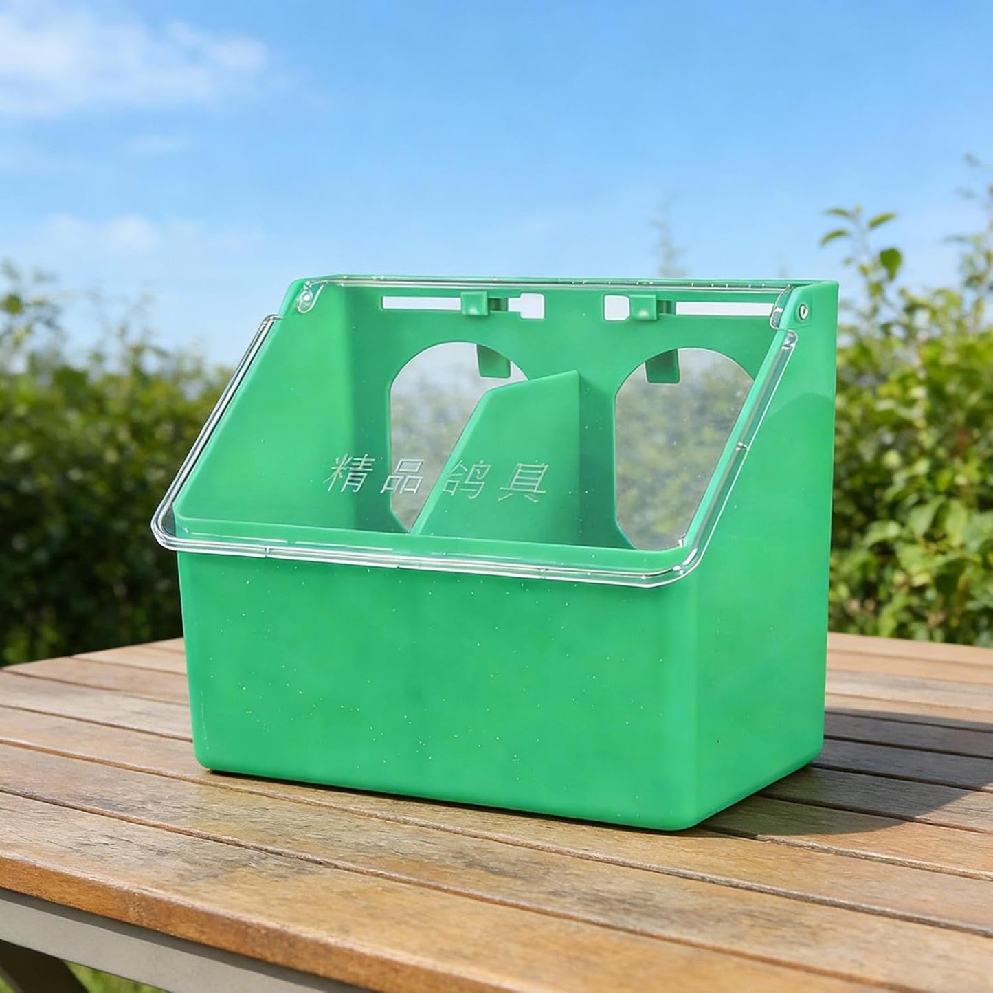 Bird Feeder - Large Capacity Waterproof Bowl,Pet Pigeon Food Dispenser Box,for Parakeet Parrot Chicken Quail Poultry Indoor Outdoor Garden Backyard Farm