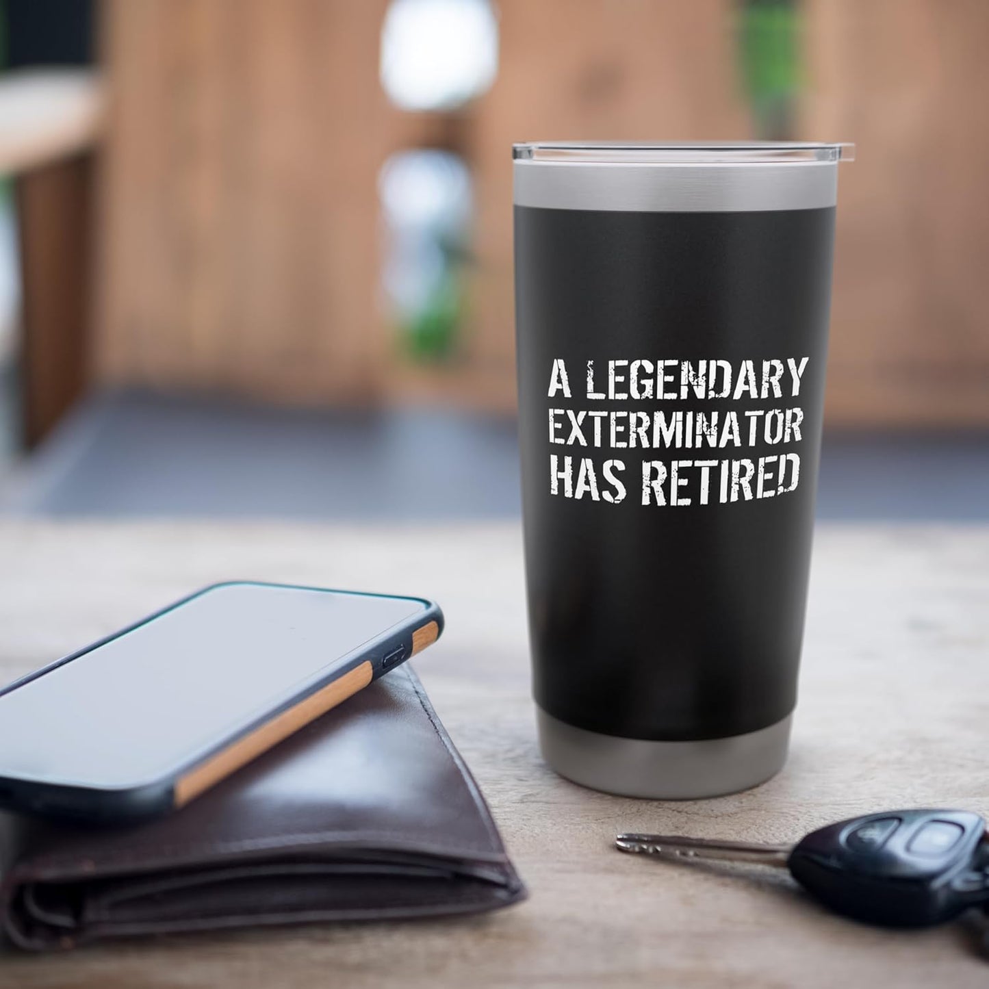 A Legendary Exterminator Has Retired Pest Control Retirement Stainless Steel Insulated Tumbler