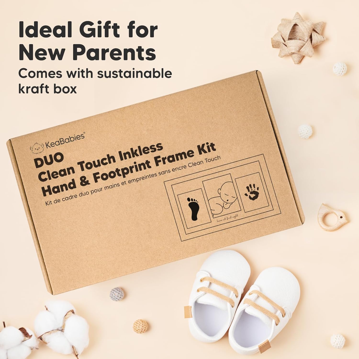 Inkless Hand and Footprint Kit, Boy, Girl, Newborn Keepsake - No Mess 