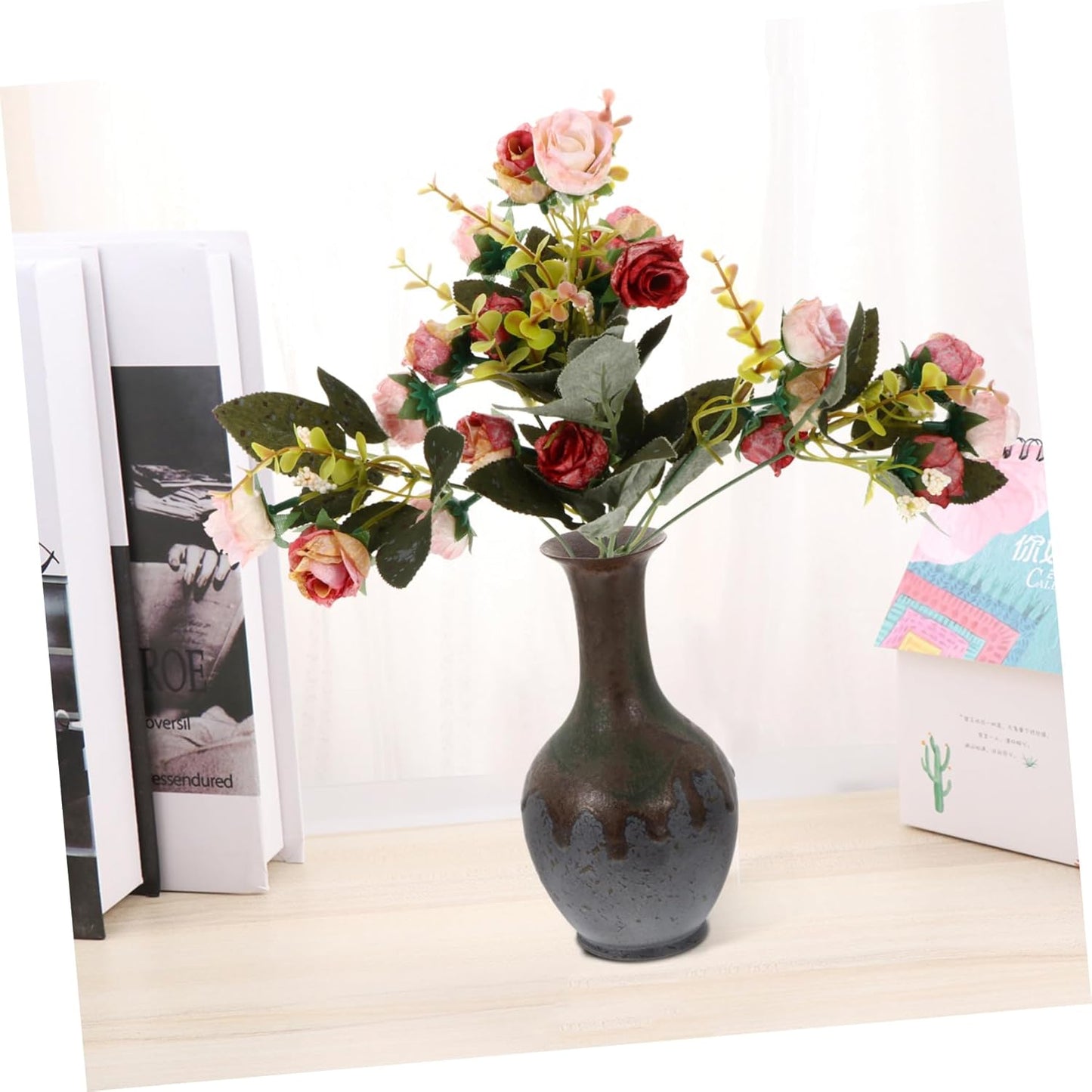 PRETYZOOM 1 PC Ceramic Vase Wedding Decoration Indoor Planter Pots Desktop Floral Vase Astetic Room Decor Flower Vases House Plant Pots Tabletop Vase Flower Arrangement Ceramics Hydroponics